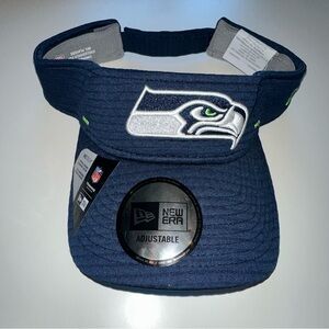 New Era Seattle Seahawks NFL Visor One Size Fits Most Green Blue